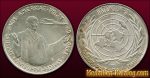 Paulus PP VI 4.10.1965 Nuntius Pacis Americae Volat Ad Oras - Nations Unies Peace Pax Paz | Gold & Silber Medaille Münze Gedenkmedaille Gedenkmünze