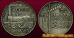 Der Adler Deutsche Eisenbahn Internationaler Eisenbahn Kongress München AICCF 1962 | Gold & Silber Medaille Münze Gedenkmedaille Gedenkmünze